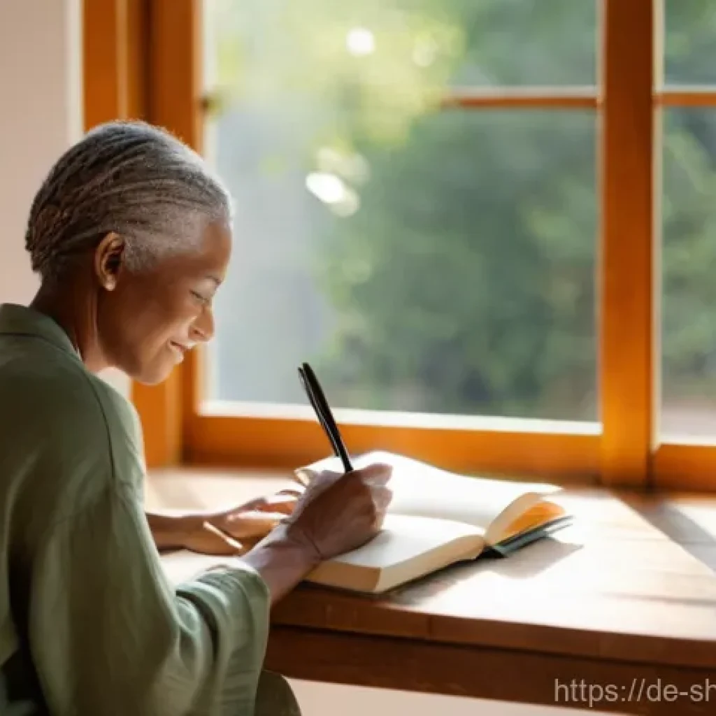 무속 관련 유튜브 채널 - **Prompt:** A serene, diverse individual in their late 20s to 40s is sitting peacefully in a sun-dre...